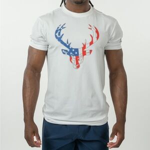 NWT Bucked Up Flag T-Shirt